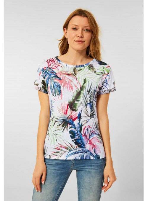 T-shirt en lin avec imprimé...