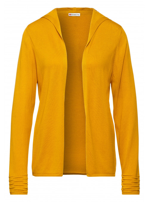 Cardigan ouvert avec capuche