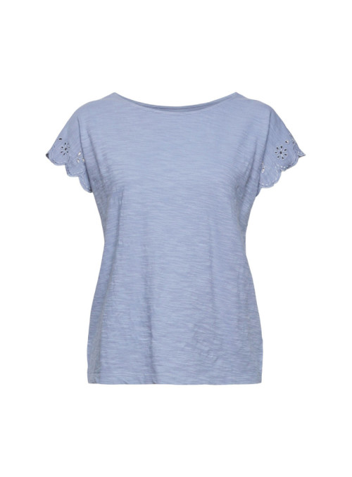 T-shirt à broderie anglaise