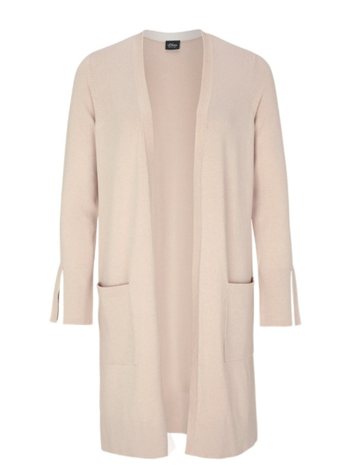 Long cardigan with pockets