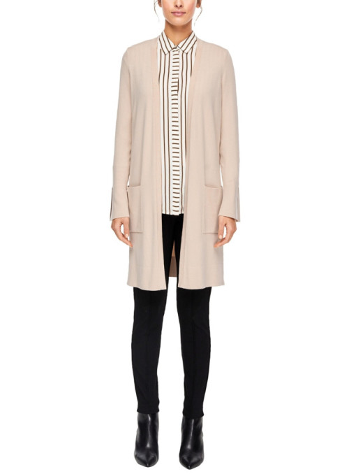 Lange Strickjacke mit Taschen