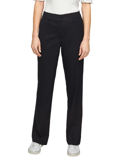 Trousers with straight leg...