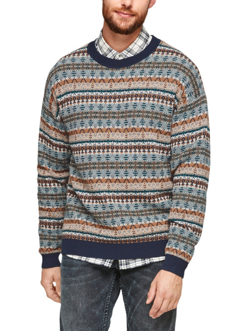 Sweater with jacquard pattern