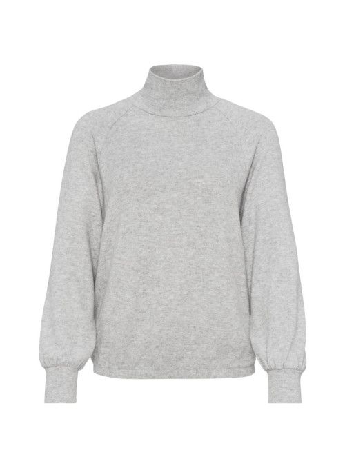 Sweatshirt with stand-up...