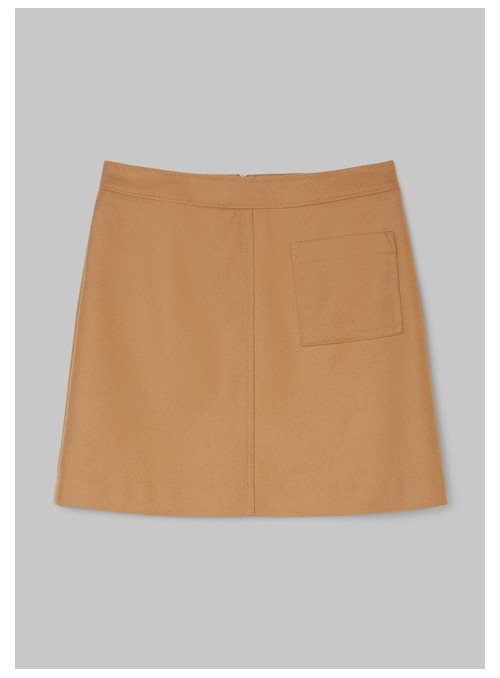 Mini skirt with patch pocket
