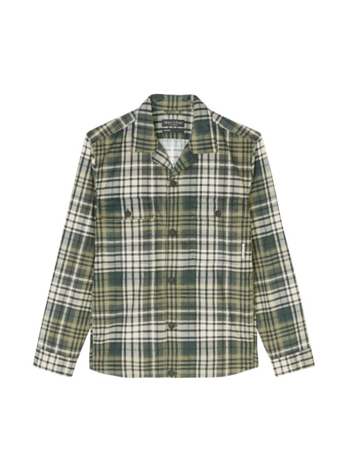 Overshirt with camp collar,...