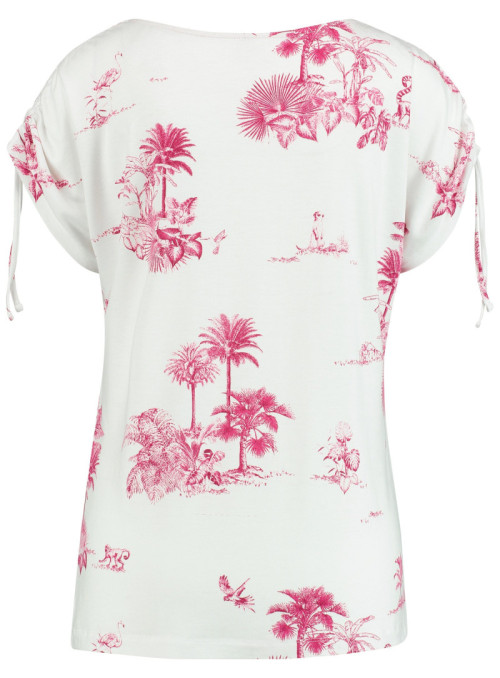 T-shirt with allover palm...
