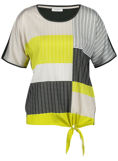 T-shirt with block print...