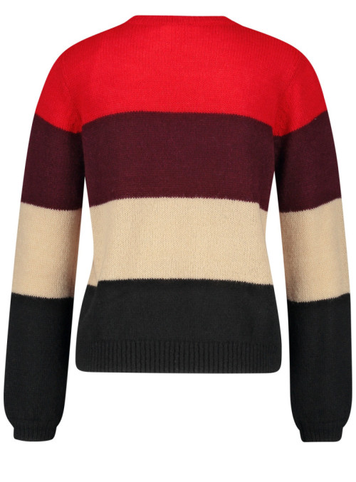 Pull en tricot avec rayures...