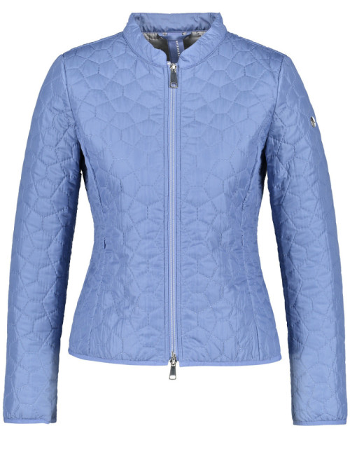Quilted jacket with stand...