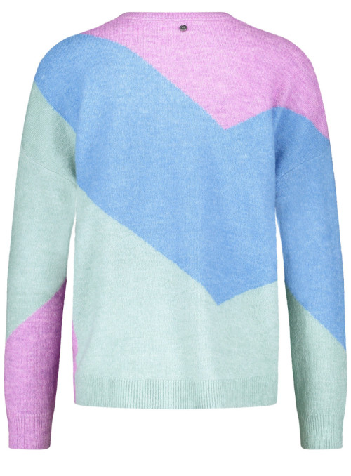 Sweater with colour blocking