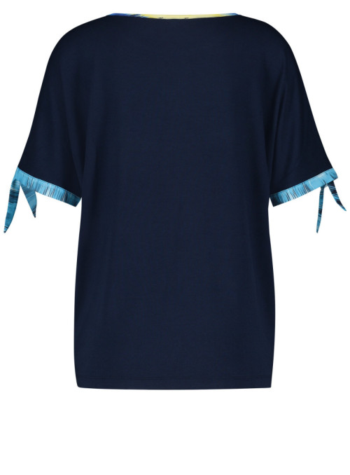 T-shirt with satin front...