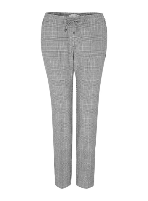 Jogging style plaid pants