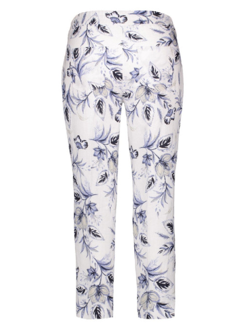 7/8 pants with floral pattern