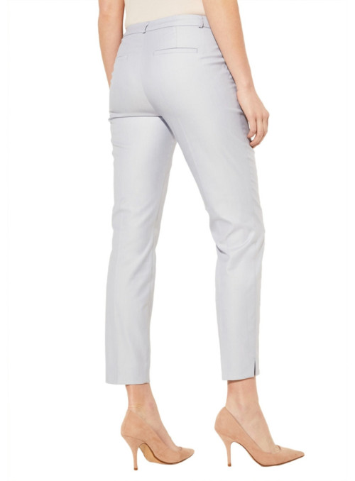 Woven pants with slits