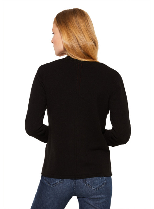 Cardigan with deep V-neck