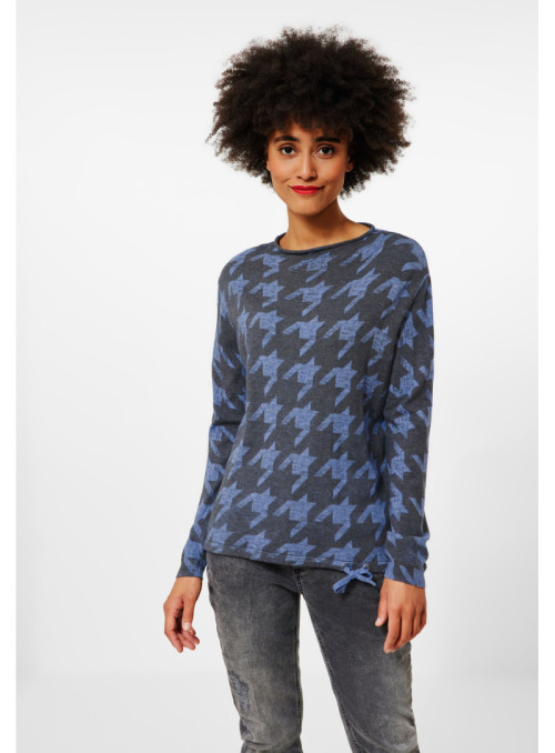 houndstooth print bottom strin