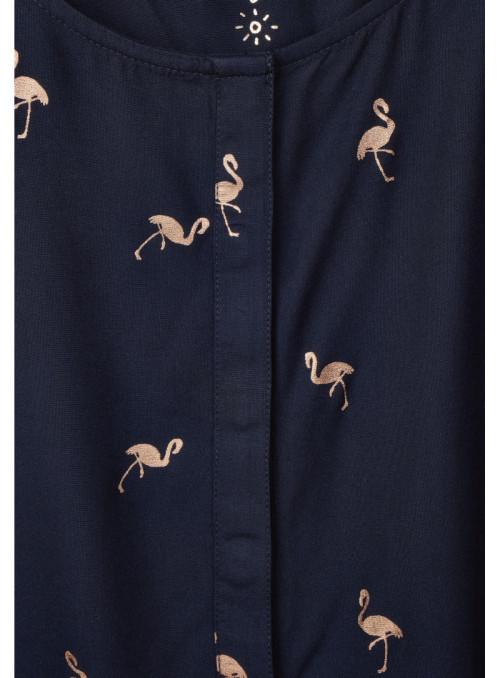 Bluse mit Flamingo-Print VIVIA