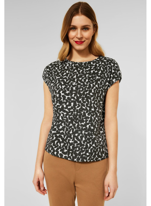 Blouse with butterfly pattern