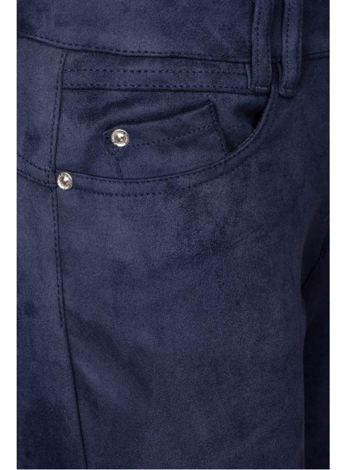 Slim fit trousers in velour...