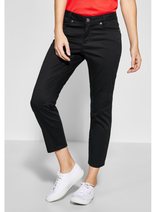 Pantalon taille moyenne de...