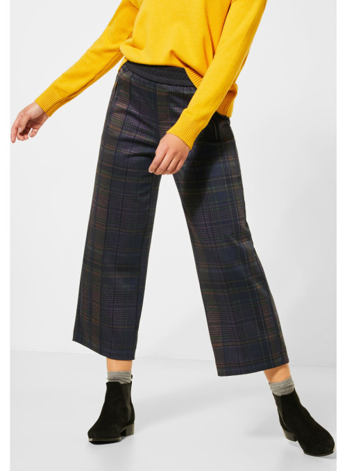 Wide leg trousers with...
