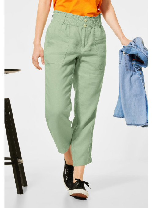 Loose fit trousers with...