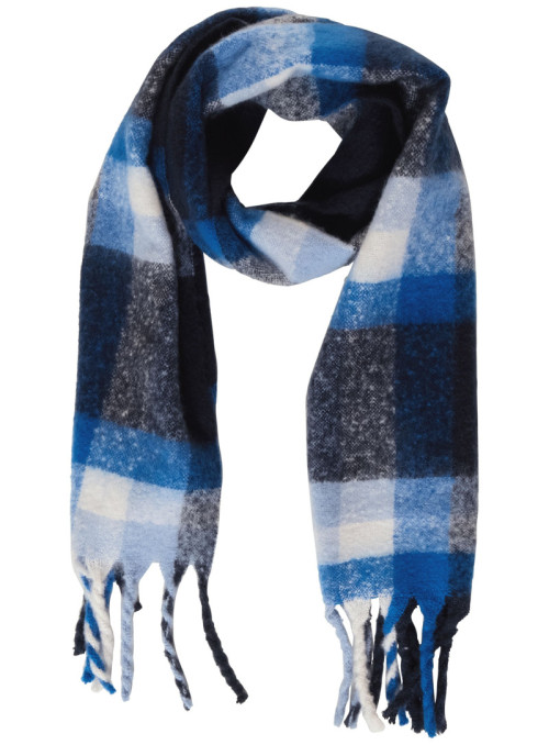 OP_Cosy Big Check Scarf