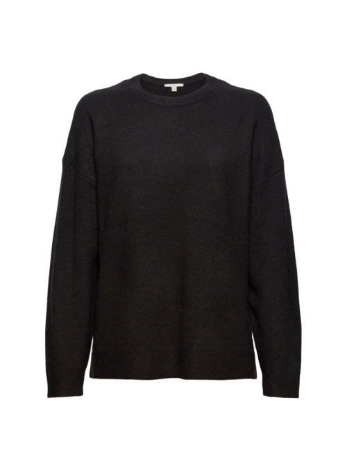 Melange knit round neck...