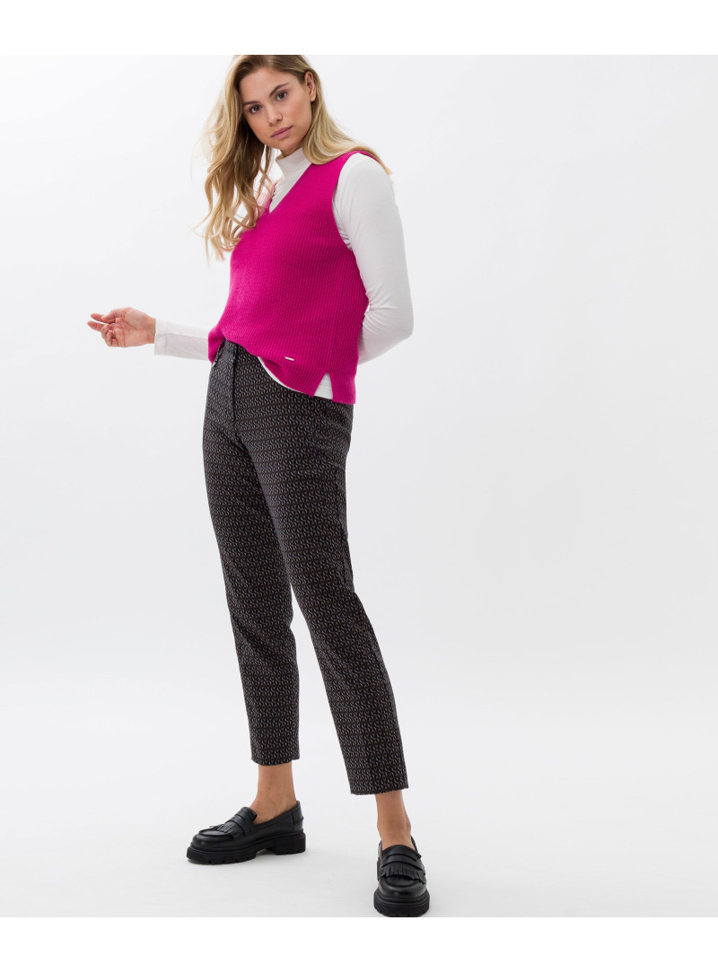 Soft high-waisted trousers with stretch