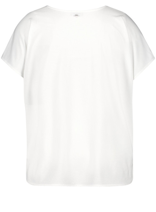 T-shirt with satin front...