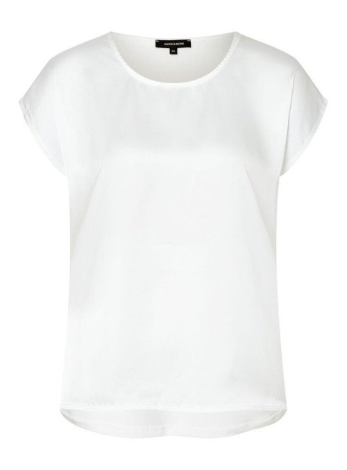 T-shirt with satin front