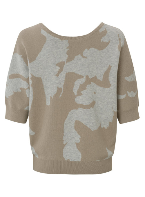 Jacquard vneck sweater