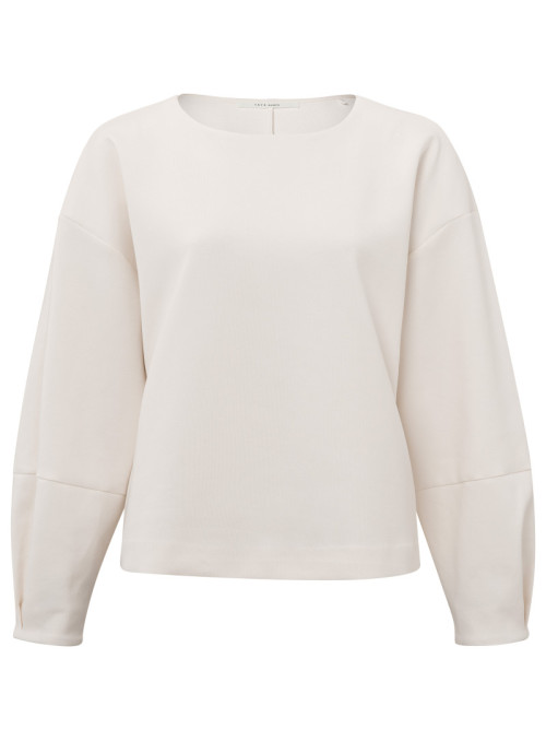 Sweatshirt with puff sleeve