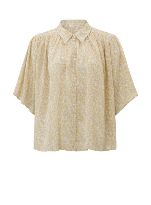 Woven blouse with floral print