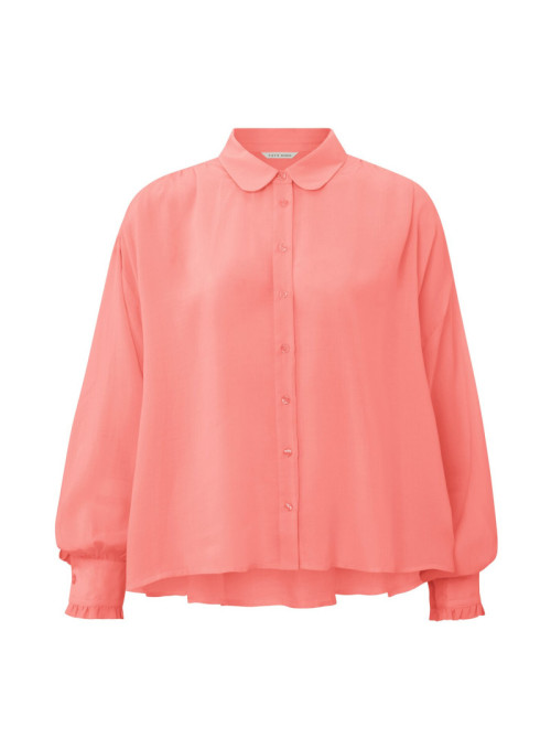 Blouse with pleated details