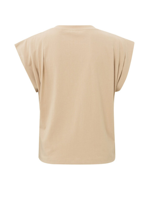 V-neck t-shirt with shoulderpl