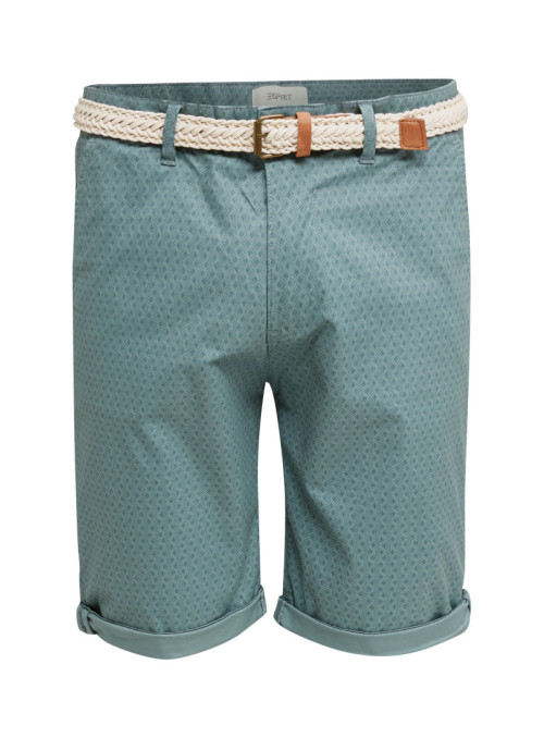 Patterned chino shorts with...