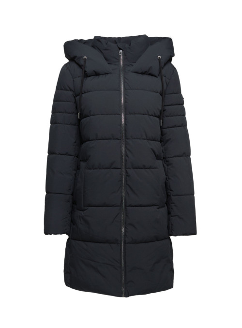 Quilted jacket with hood...
