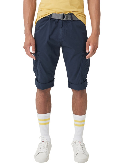 Cargo shorts with belt