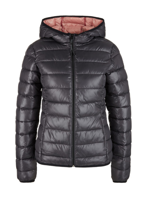Quilted jacket with hood