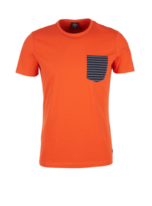 T-shirt with striped chest...