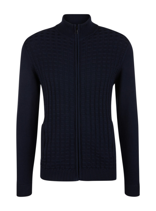Strickjacke mit Karostruktur