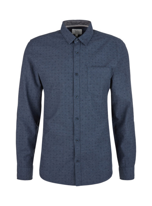 Twill shirt with allover...
