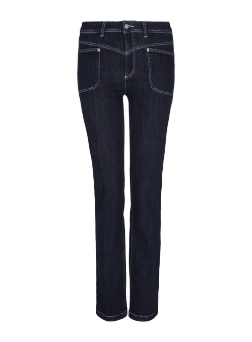 Straight leg jeans with...