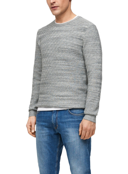 Fine knit sweater with...