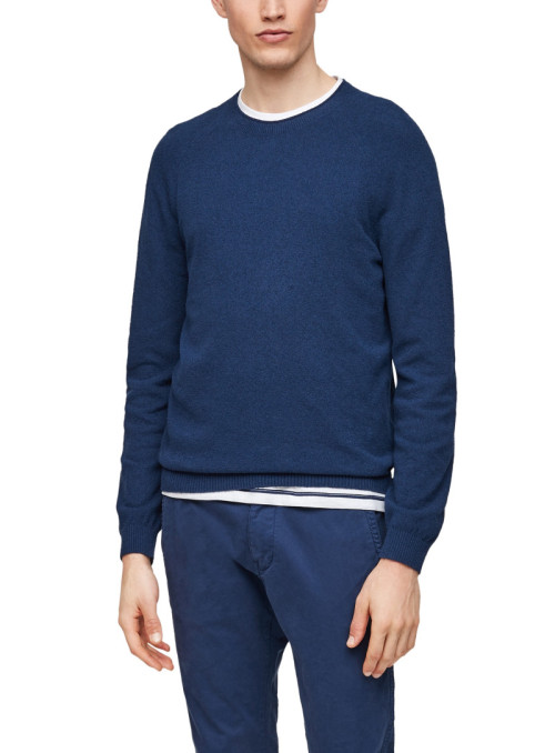Sweater with round neck