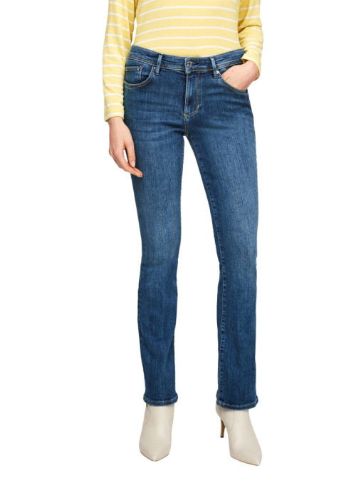 Slim Fit Jeans mit Bootcut leg