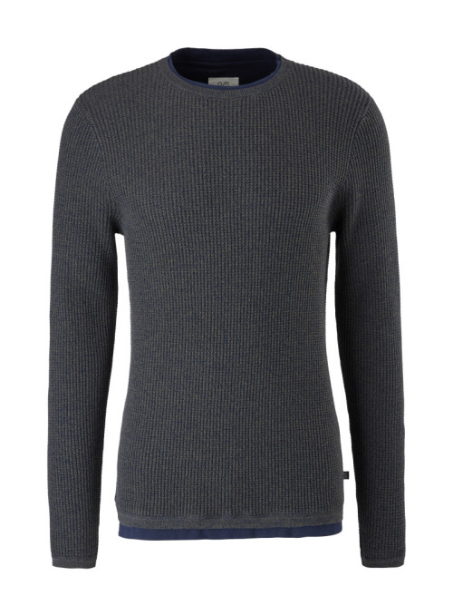 Pull en tricot avec bordure...