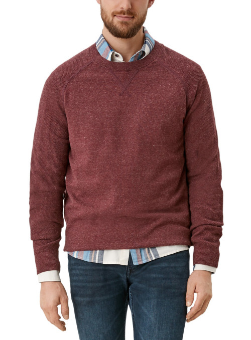 Round neck sweater with...